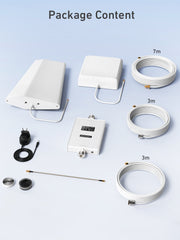 F10 Series | Cell Phone Signal Booster For All European Carriers on Band 3/20 | 70dB Max Gain Cellular Repeater | Boost 4G LTE 3G GSM Signals | Comes with Directional Antenna