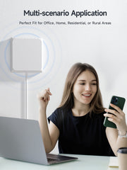 4G LTE 5G Indoor Panel Antenna High Gain 6-8dBi 698-2700Mhz Large Coverage Directional Antenna with SMA-Female Connecter for Signal Booster Cellular Repeater with 5m Cable