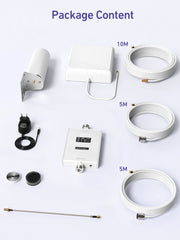 F10 Series | Cell Phone Signal Booster For All European Carriers on Band 3/20 | 70dB Max Gain Cellular Repeater | Boost 4G LTE 3G GSM Signals | Comes with Omni-directional Antenna