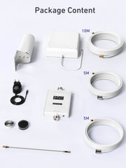 F10 Series | Cell Phone Signal Booster For All European Carriers on Band 3/7 | 70dB Max Gain Cellular Repeater | Boost 4G LTE 3G GSM Signals | Comes with Omni-directional Antenna