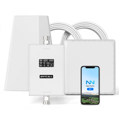 F10 Series | Cell Phone Signal Booster For All European Carriers on Band 3/20 | 70dB Max Gain Cellular Repeater | Boost 4G LTE 3G GSM Signals | Comes with Directional Antenna
