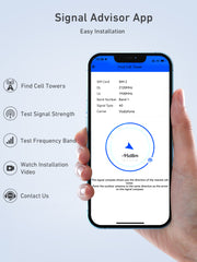 F10 Series | Cell Phone Signal Booster For All European Carriers on Band 3/20 | 70dB Max Gain Cellular Repeater | Boost 4G LTE 3G GSM Signals | Comes with Directional Antenna