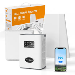 F20 Series | Cell Phone Signal Booster For All European Carriers on Band 1, 3, 7, 8 | 70dB Max Gain Cellular Repeater | Boost 4G LTE 3G GSM Signals | Comes with Directional Antenna