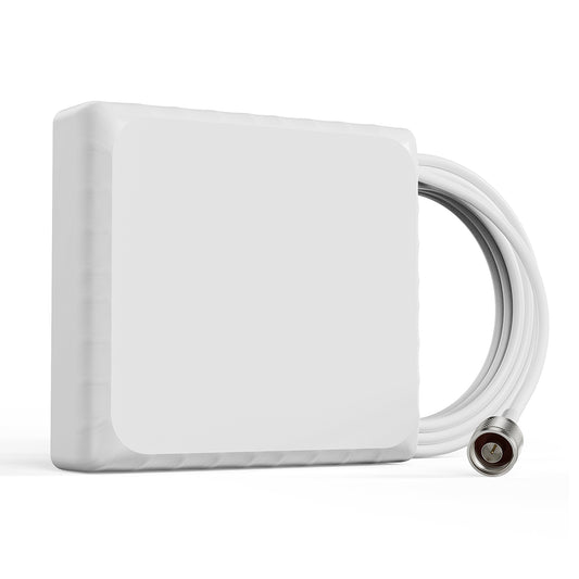4G LTE 5G Indoor Panel Antenna High Gain 6-8dBi 698-2700Mhz Large Coverage Directional Antenna with SMA-Female Connecter for Signal Booster Cellular Repeater with 5m Cable